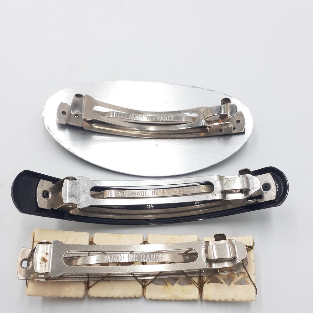 Vintage French hair clips-set of 3. Made in France - Picture 6 of 6